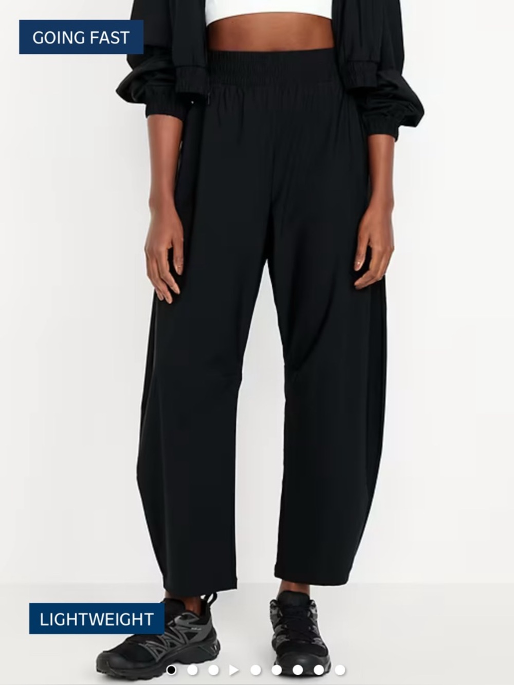 Old Navy High-Waisted SleekTech Barrel Ankle Pants